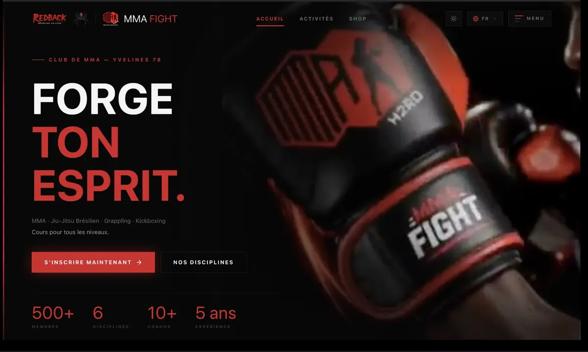 Aperçu du site MMA FGT réalisé par Therion
